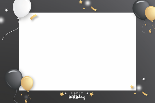 Birthday Black Templates Design