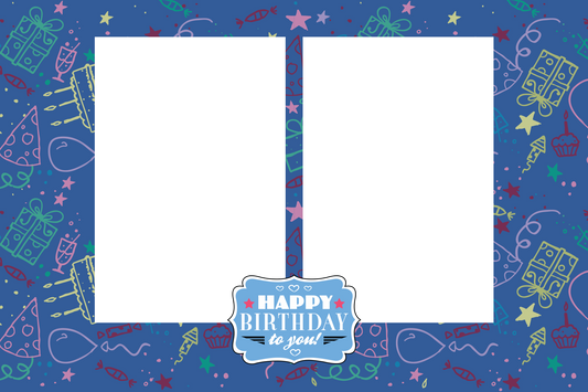 Birthday Pattern Templates Design