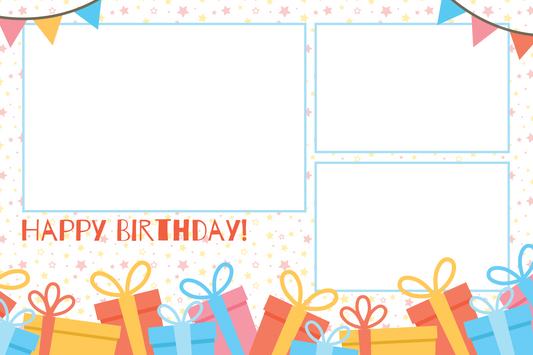 Birthday Stars Templates Design