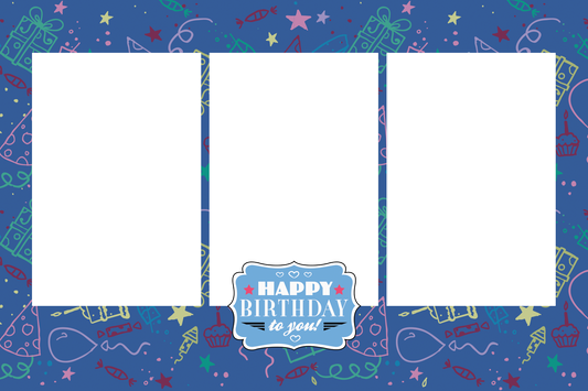 Birthday Pattern Templates Design