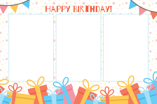 Birthday Stars Templates Design