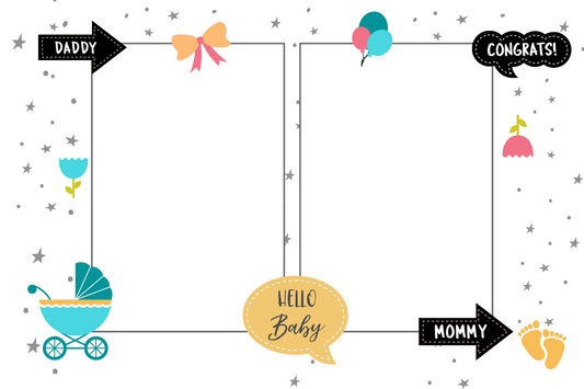 Baby Shower BW Templates Design