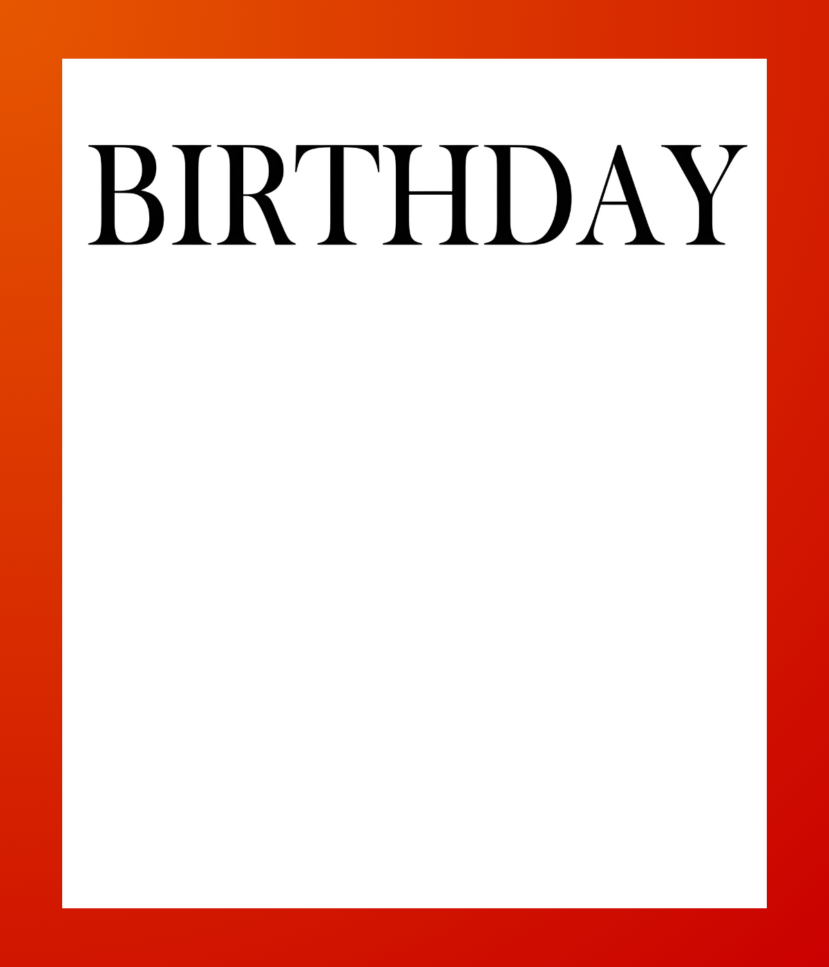 Birthday
