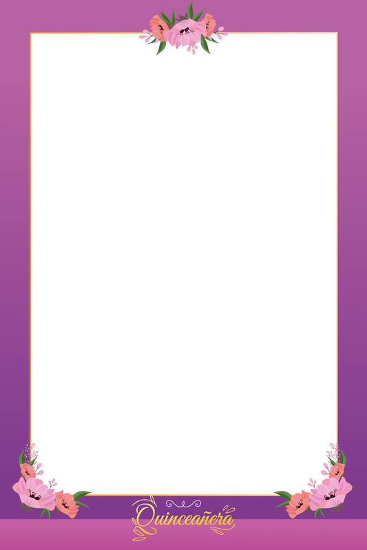 Quinceanera Purple Templates