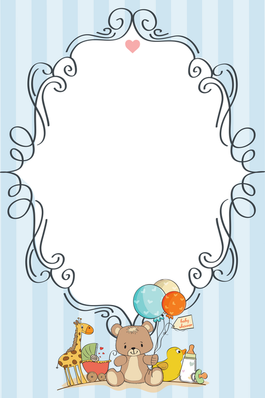 Baby Shower H Boy Templates Design