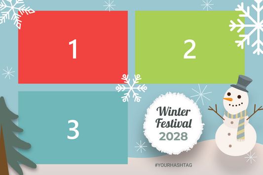 Premium Frosty Forest  Holiday Templates 3H4