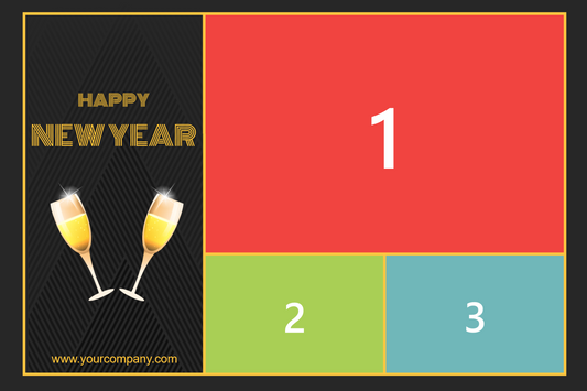 Premium New Years Black And Gold Templates 3H1