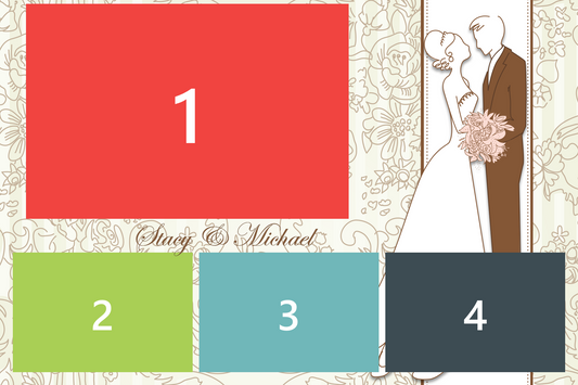 Premium Wedding Silhouette Templates 4H32